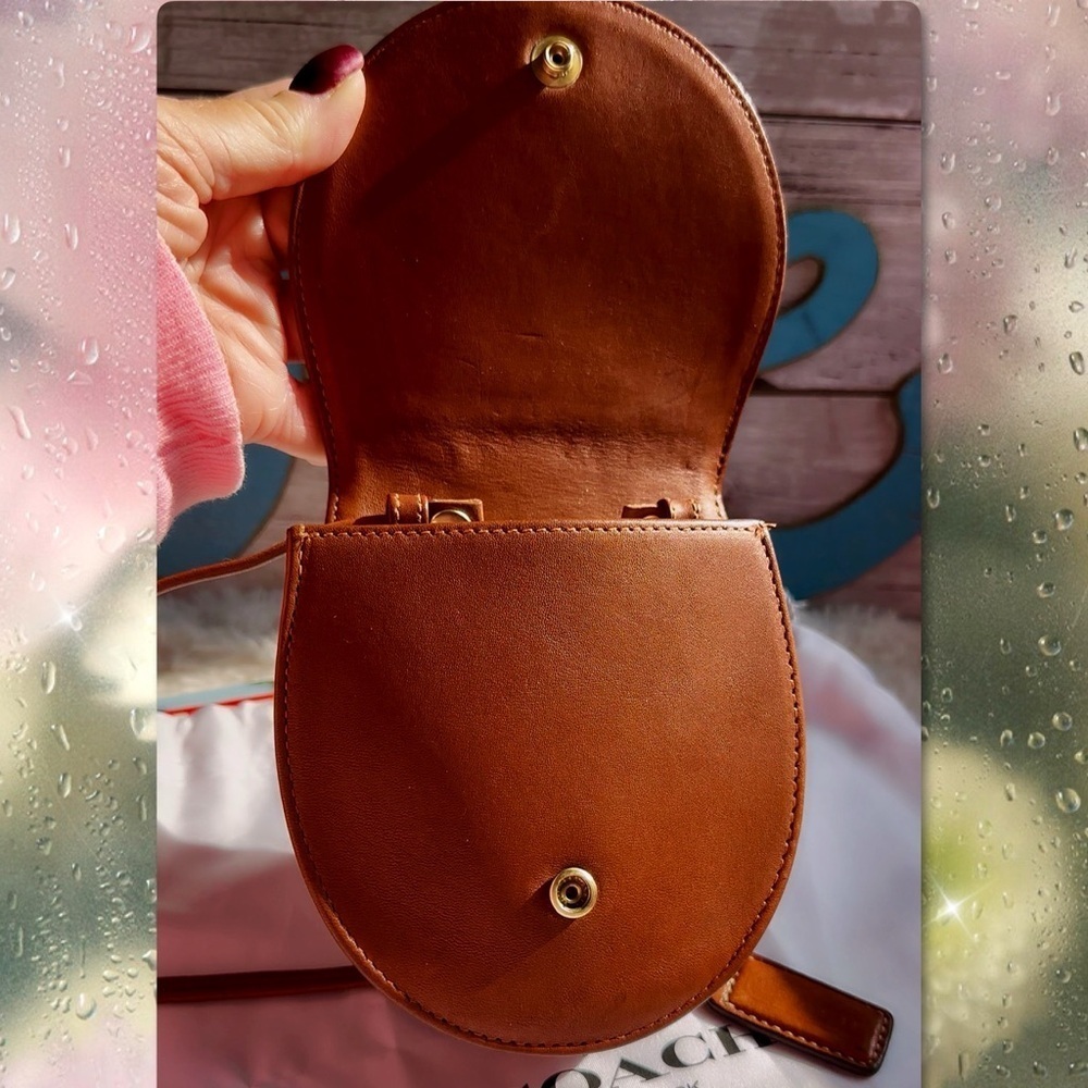 VINTAGE COACH BRITISH TAN HORSESHOE BELT BAG 4857 - Picture 8 of 17